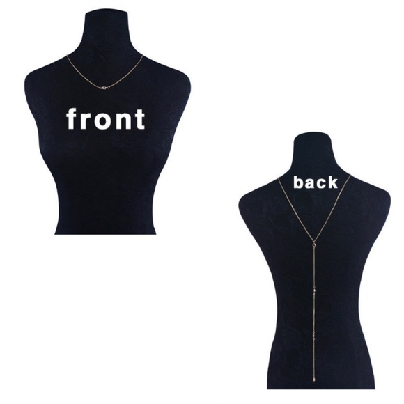 3/$30 Rhinestone Back Necklace - Picture 7 of 8